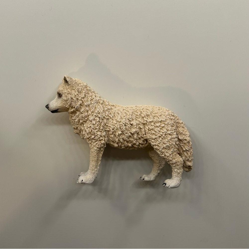 Retired rare Schleich Arctic Wolf Wildlife 2014